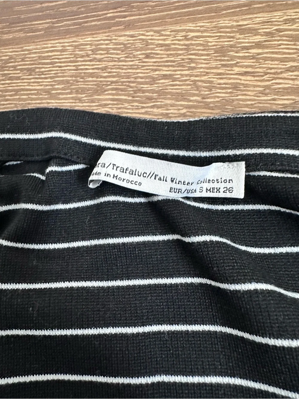 Zara Striped Midi Boatneck Dress size small
